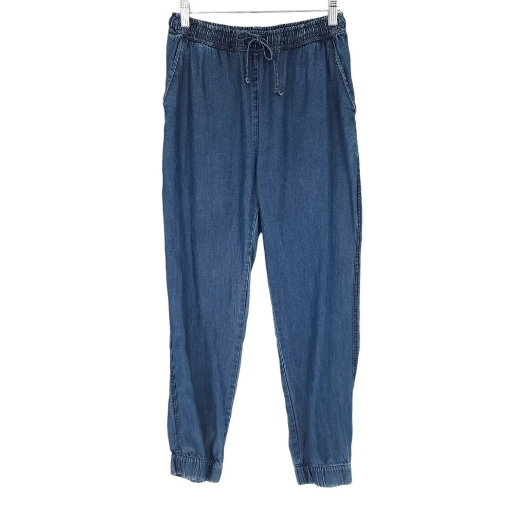 Amour‎ Vert Chambray Lightweight Joggers Casual Vacation Coastal